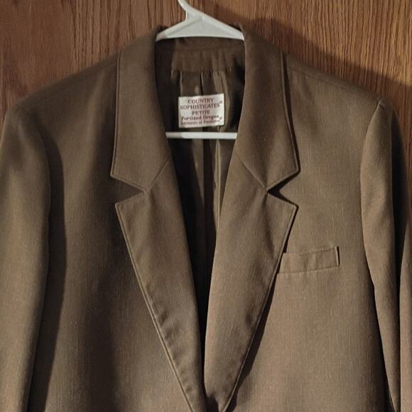 Vntg pendleton blazer country sophisticates neutral academia quietlux l wool - Picture 4 of 10